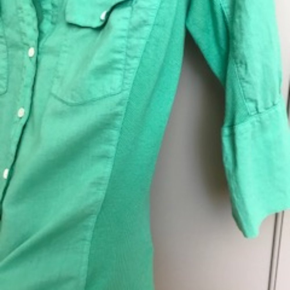 Standard James Perse Contrast Panel Shirt Blouse - Picture 3 of 10